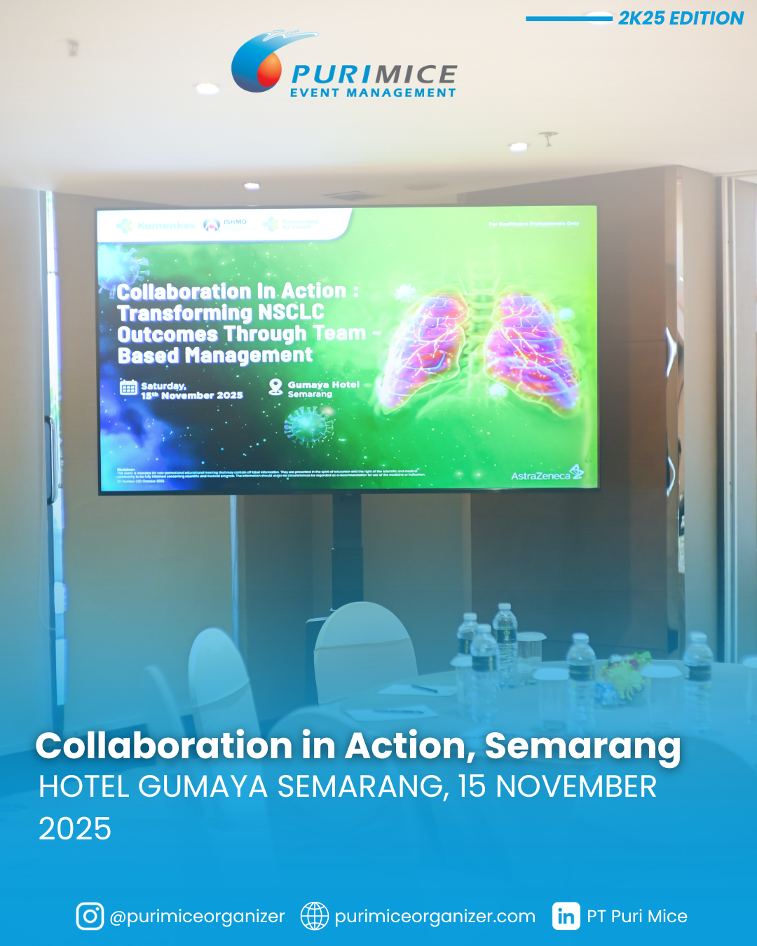 The Indonesian Society of Hematology Medical-Oncology’s Event: Collaboration in Action, held at Hotel Gumaya Semarang on November 15, 2025